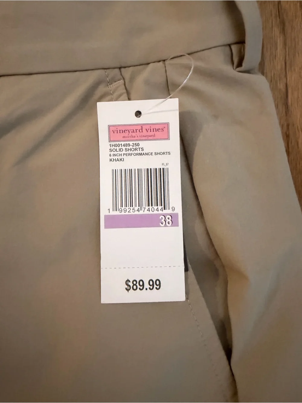 Vineyard Vines Men's Khaki Performance Shorts